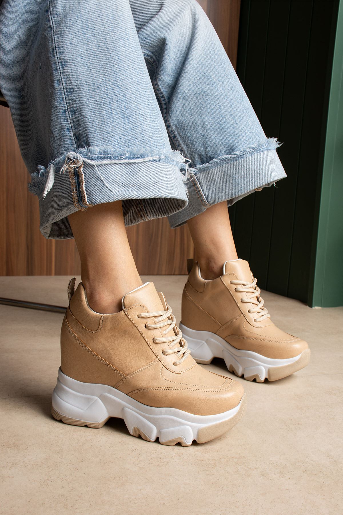 VİGO NUD GİZLİ TOPUKLU SPOR