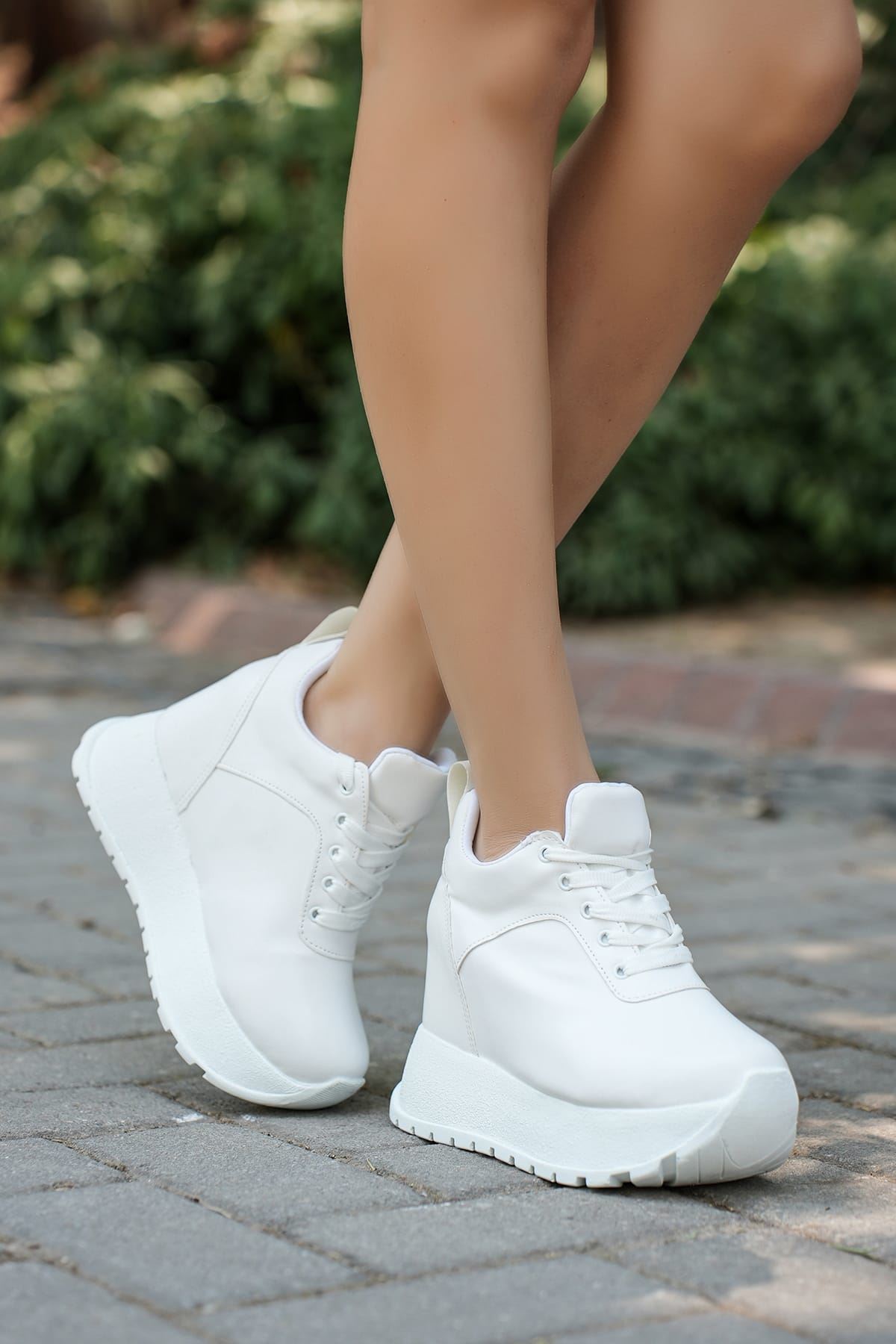 PALMAS BEYAZ GİZLİ TOPUKLU SPOR