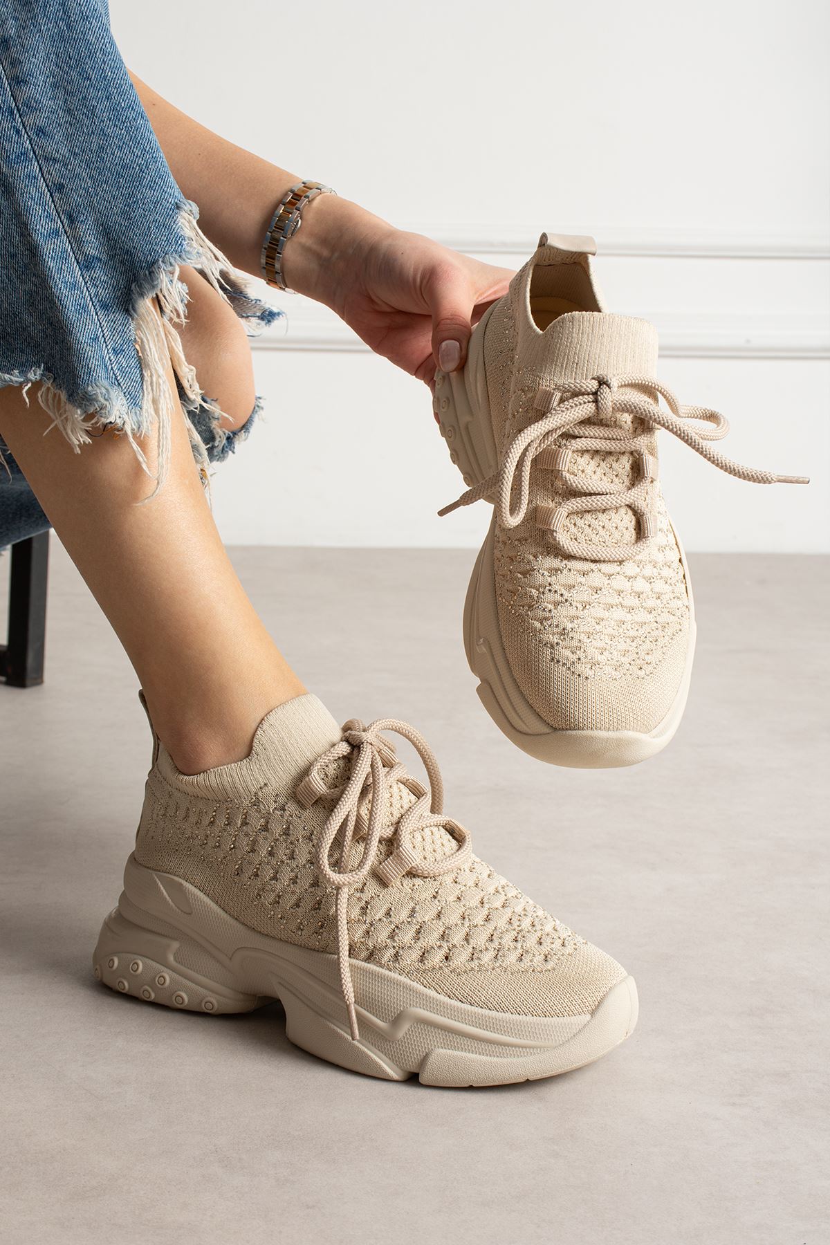 KCL-021 TRİKO KREM SPOR 