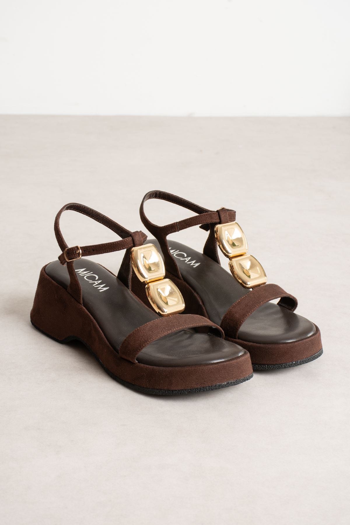 RONA TOKALI KAHVE SANDALET