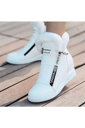 Fani Kürk Detay Beyaz Kadın Bot