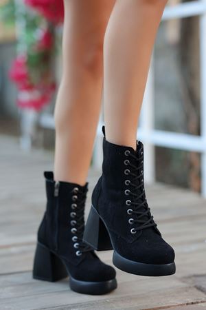 DESPİNA SİYAH SÜET BOT 