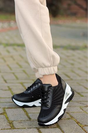 LONA SİYAH DESENLİ SPOR