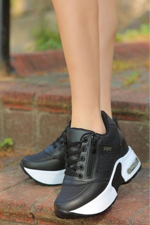 SOFİA FERMUARLİ SİYAH SPOR