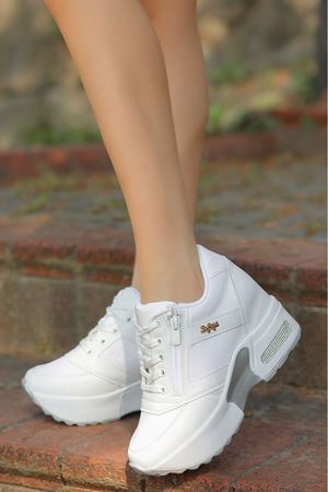 SOFİA FERMUARLİ BEYAZ SPOR