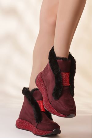 KETİ BORDO KÜRKLÜ BOT