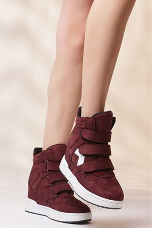 LAYKİ GİZLİ TOPUKLU ÇIRTLI BORDO BOT