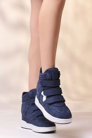 LAYKİ GİZLİ TOPUKLU ÇIRTLI LACİVERT BOT