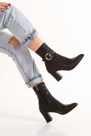 JESİKA STREÇ SİYAH KADIN BOT