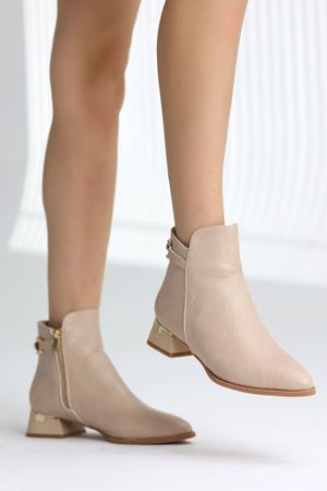 EGEDENİZ ARKADAN TOKALI KREM KADIN BOT