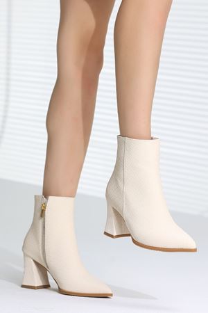 EGEDENİZ DESENLİ KREM KADIN BOT