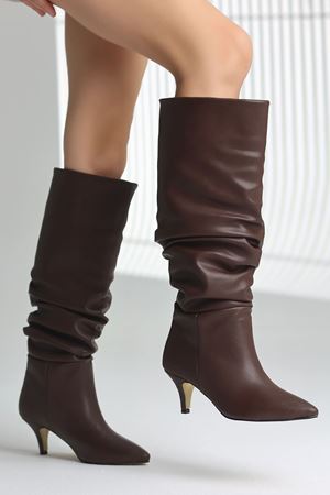 MONA KÖRÜKLÜ KAHVERENGİ ÇİZME