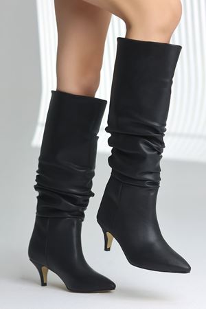 MONA KÖRÜKLÜ SİYAH ÇİZME