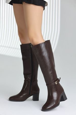 DİNA TOKALI KAHVERENGİ KADIN ÇİZME