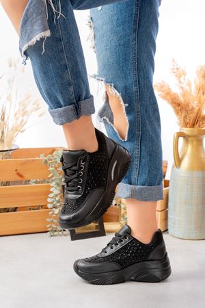 VERONA TAŞLI SİYAH SPOR