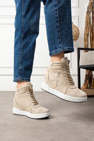 NEO GİZLİ TOPUKLU KREM KADIN BOT