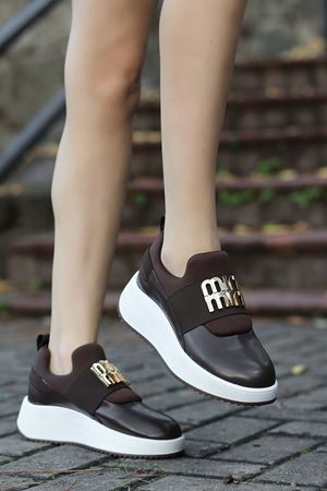 ANNA TAŞLI KAHVERENGİ KADIN SPOR