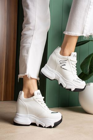 VALENCİA BEYAZ GİZLİ TOPUKLU SPOR 