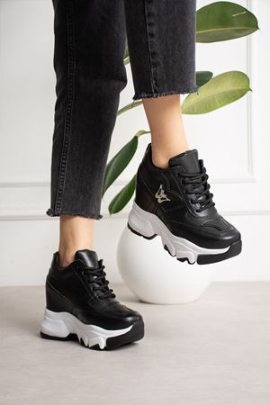 BETİS SİYAH GİZLİ TOPUKLU SPOR