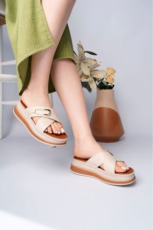 MAYA YANDAN TEK TOKALI KREM TERLİK