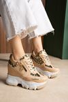 SEVİLLA NUD LEOPAR GİZLİ TOPUKLU SPOR